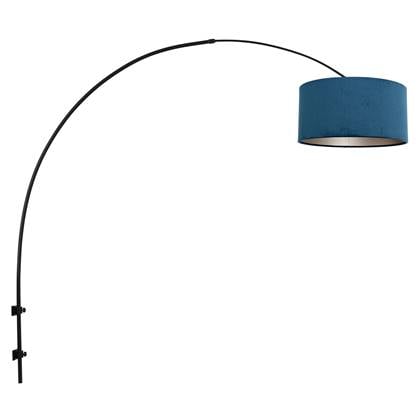 Moderne Wandlamp - Steinhauer - Metaal - Modern - E27 - L: 0cm - Voor Binnen - Woonkamer - Eetkamer - Zwart