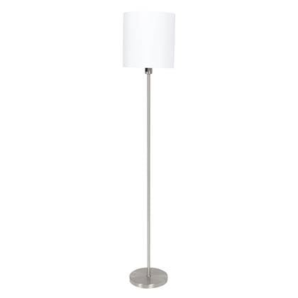 Moderne Vloerlamp - Mexlite - Metaal - Modern - E27 - L: 30cm - Voor Binnen - Woonkamer - Eetkamer - Zilver
