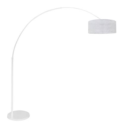 Moderne Vloerlamp - Steinhauer - Kunststof - Modern - E27 - L: 160cm - Voor Binnen - Woonkamer - Eetkamer - Wit