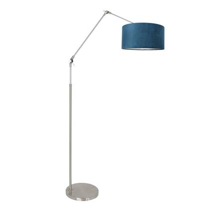 Moderne Vloerlamp - Steinhauer - Metaal - Modern - E27 - L: 42cm - Voor Binnen - Woonkamer - Eetkamer - Zilver