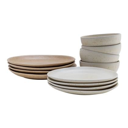by fonQ Mixed Ceramics Serviesset 12-delig