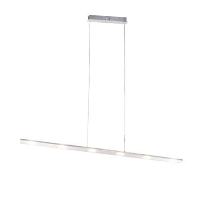 QAZQA Design hanglamp staal met touch-dimmer incl. LED - Platina