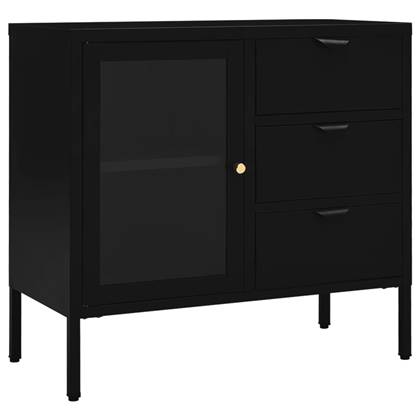 vidaXL Dressoir Zwart