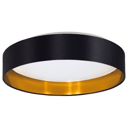 EGLO Maserlo 2 Plafondlamp - LED - Ø 38 cm - Wit|Zwart|Goud Zwart, Goud, Wit