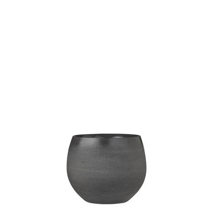 Mica Decorations Douro Bloempot - H15 x Ø 18 cm - Donker Grijs