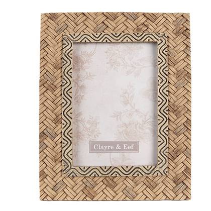 Clayre & Eef Fotolijst 10x15 cm Bruin Polyresin
