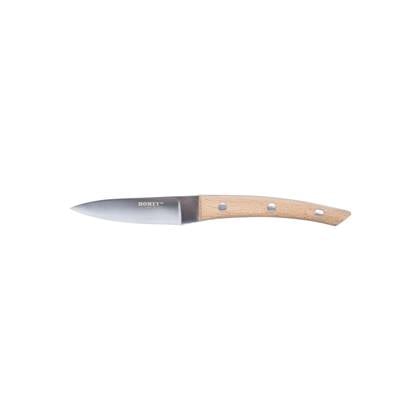 Homey's Bokträ officemes - 9cm - RVS|beukenhout - duurzame verpakking