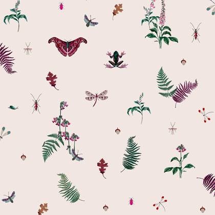 Joules vliesbehang Midnight Beasts Blush