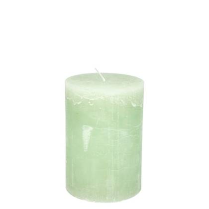 Stompkaars light green - KaarsenKerstkaarsen - paraffine - 10 centimeter x 15 centimeter