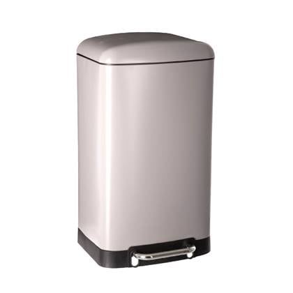 5Five Prullenbak|pedaalemmer - - metaal - 30 liter - 34 x 61 cm Taupe