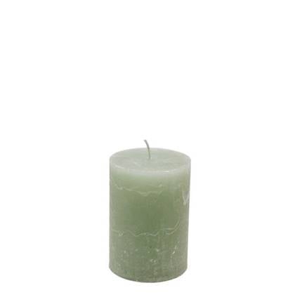 Stompkaars light green - KaarsenKerstkaarsen - paraffine - 7 centimeter x 10 centimeter