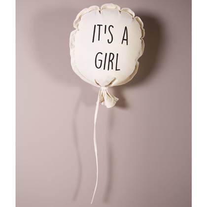 Childhome Decoratieballon It's a Girl canvas