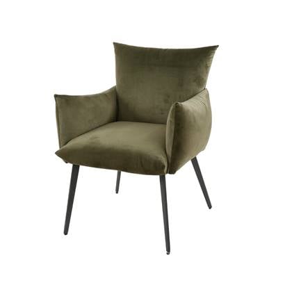 Charmaine stoel - velvet - groen