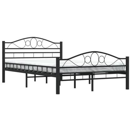 vidaXL Bedframe Zwart 140 x 200 cm