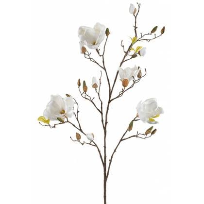 Easyplants Kunst Magnolia Tak Crème 105 Cm