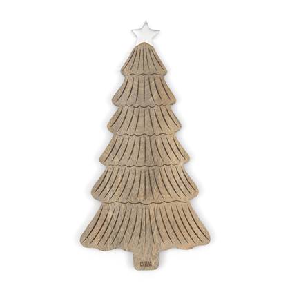 Riviera Maison Serveerplank Bruin, Borrelplank - Winter Welcome Tree