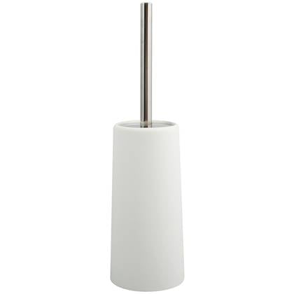 MSV Toiletborstel houder|WC-borstel - ivoor - kunststof - 35 cm Wit