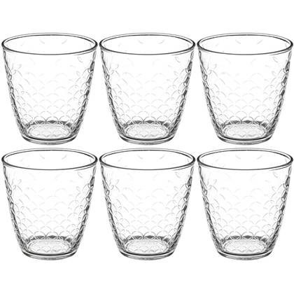 Secret de Gourmet waterglazen Rome -set 6x - 250 ml - deco glas