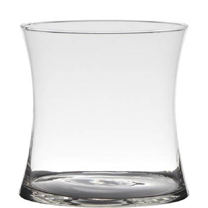 Hakbijl Glass Vaas - - x-vorm - glas - 15 x 15 cm Transparant
