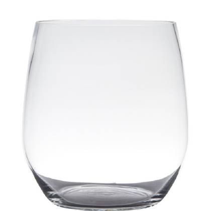 Hakbijl Glass Vaas - Tony - - glas - 12 x 9 cm Transparant
