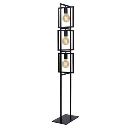 Lucide LUUK - Vloerlamp - 3xE27 - Zwart