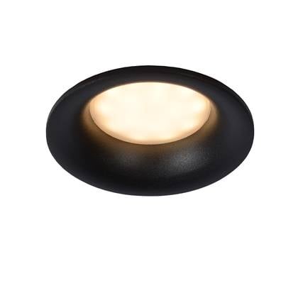 Lucide ZIVA - Inbouwspot Badkamer - Ø 8,4 cm - 1xG Zwart