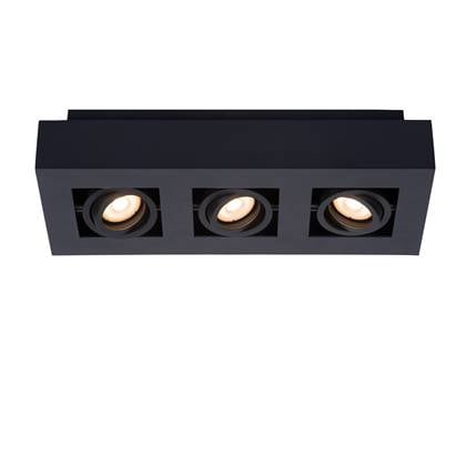 XIRAX Plafondlicht 3xGU10-5W LED DTW Zwart