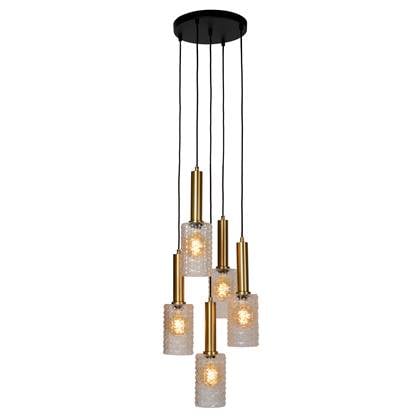 Lucide CORALIE Hanglamp 5xE27 - Transparant