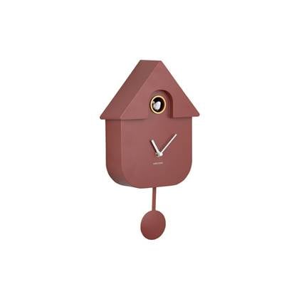 Karlsson Wandklok Modern Cuckoo - Groen - 8,5x21,5x41cm Rood