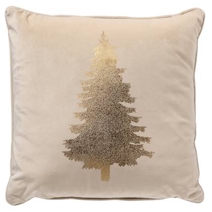 Tree - Kerst sierkussen - 45x45 cm, Wit