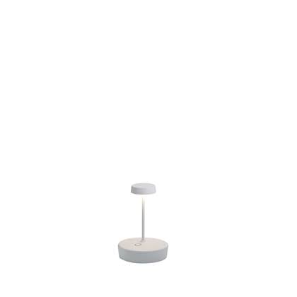 Zafferano - Swap MINI - Wit - H 14.8CM - Ledlamp - Bureaulamp – Tafellamp – Snoerloos – Verplaatsbaar – Duurzaam - Voor binnen en buiten – LED - Dimbaar - IP65 Spat Waterdicht - US