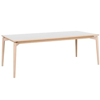 PBJ Designhouse Aeris uitschuifbare eettafel 175x95 light oak, white