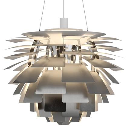 Louis Poulsen PH Artichoke hanglamp Ø72 LED roestvrijstaal