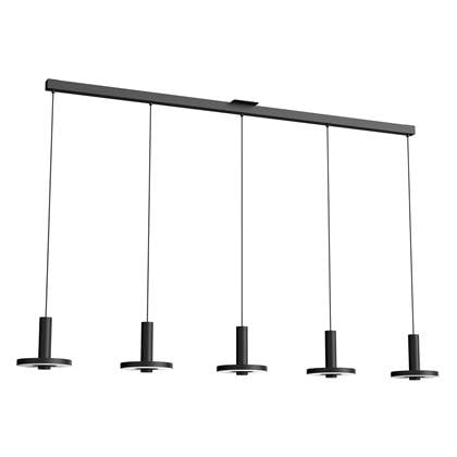 Tonone Beads 5 cluster hanglamp LED lineair zwart