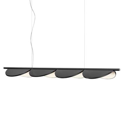 Flos Almendra Linear S4 hanglamp LED antraciet