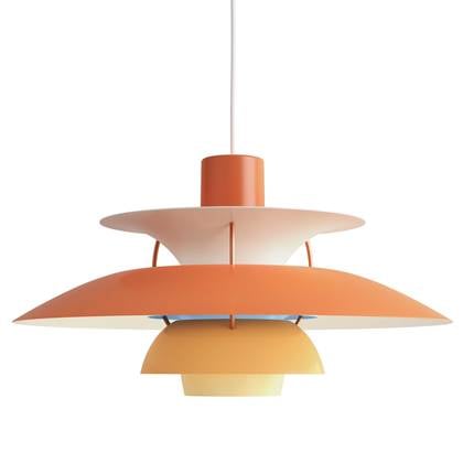 Louis Poulsen PH 5 hanglamp hues of orange
