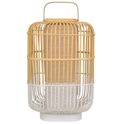Forestier Bamboo square tafellamp large white