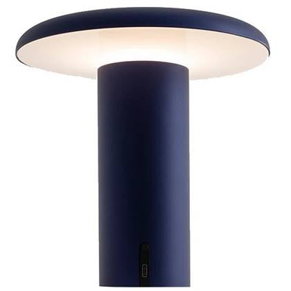 Artemide Takku tafellamp LED oplaadbaar anodized blue