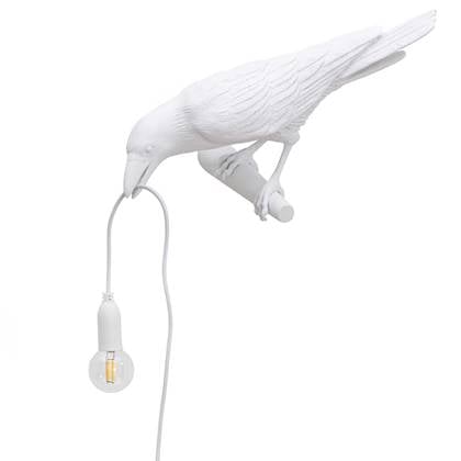 Seletti Bird Looking wandlamp links buiten wit