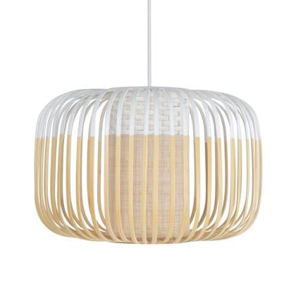 Forestier Bamboo Light hanglamp small wit