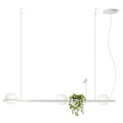 Vibia Palma 3736 hanglamp LED met plantenbak wit