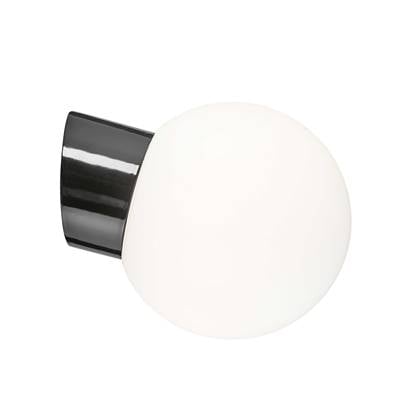 Ifö Electric Classic Globe wandlamp porselein zwart IP54 180mm