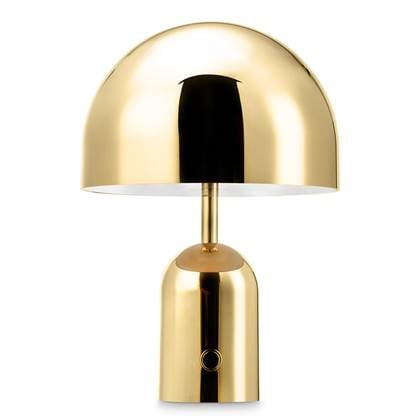 Tom Dixon Bell tafellamp LED oplaadbaar goud