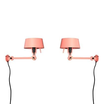 Tonone Bolt Bed Underfit wandlamp met stekker set van 2 Daybreak Rose