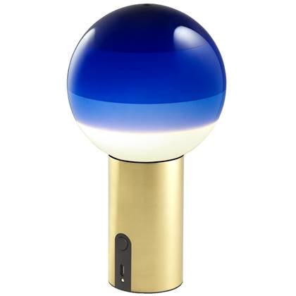 Marset Dipping Light tafellamp LED oplaadbaar blauw