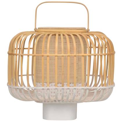 Forestier Bamboo square tafellamp small white