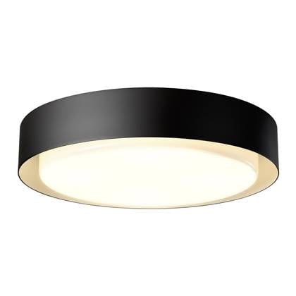 Marset Plaff-On! plafondlamp Ø50 retrofit IP54 zwart