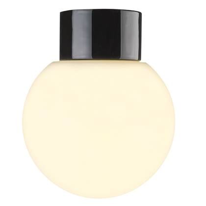 Ifö Electric Classic Globe plafond- en wandlamp porselein IP54 Zwart
