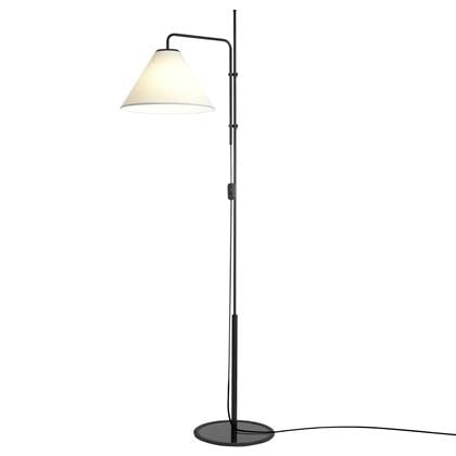 Marset Funiculí Fabric vloerlamp zwart-wit