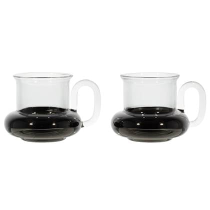 Tom Dixon Bump mok set van 2 zwart